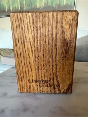 Chicago Cutlery Oak Steak Knife Block - Warm Wood Finish, Knife Block